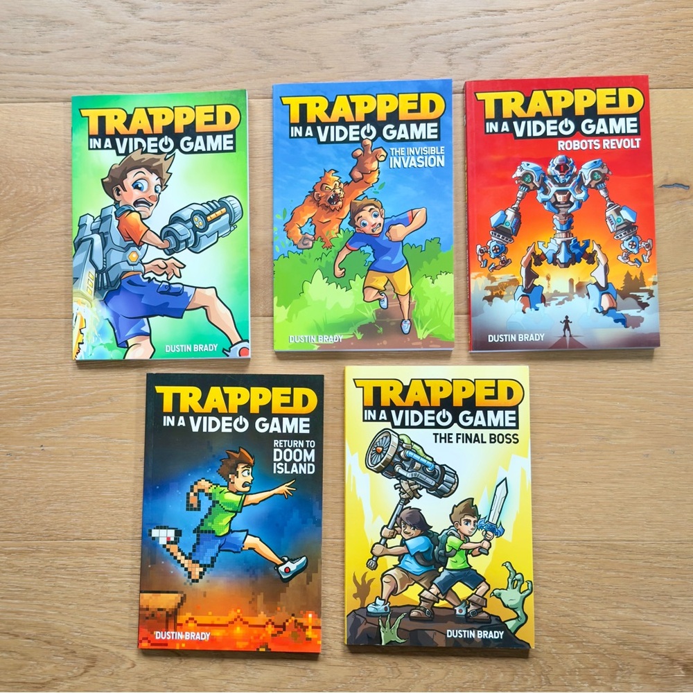 Trapped in a Video Game Box Set Book Series Complete Gift Set Like New Sci-Fi